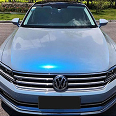 Épaisseur bleue glissable du film 140gsm d'enveloppe de voiture de scintillement de laser