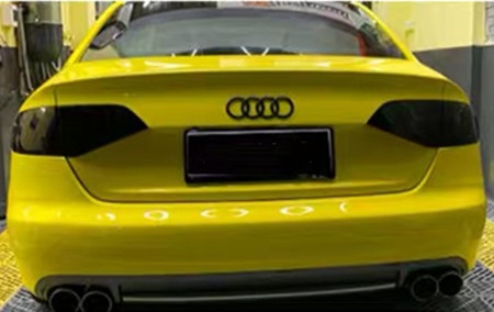 Libération UV glissable d'air de voiture de lustre de film métallique jaune d'enveloppe anti