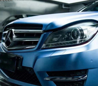 Film métallique de Teal Mist Blue Car Wrap se fanant non la libération d'air
