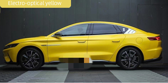 Libération jaune électro-luminescente Swipeable de Matte Car Wrap Film Air