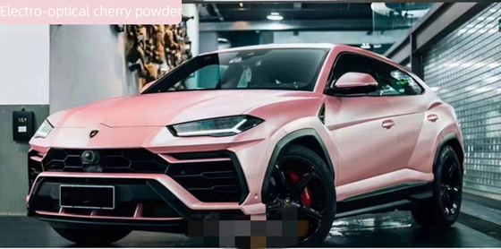 bulle électro Oprical libre Cherry Powder de 30µm Matte Car Vinyl Wrap Removable
