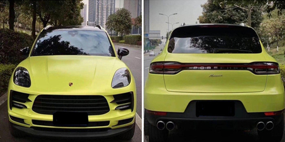Adhésif acrylique démontable d'espace libre de Swipeable 60µM Light Bud Green Car Vinyl Wrap d'ANIMAL FAMILIER