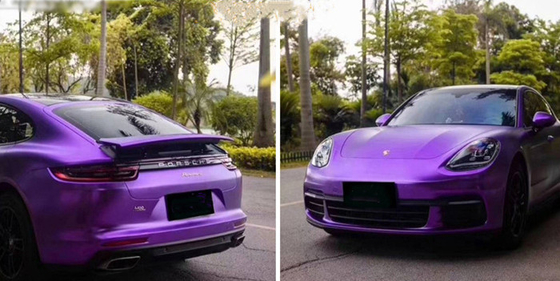 Bulle Violet Car Wrap Film Self électrique libre guérissant Swipeable
