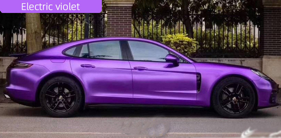 Bulle Violet Car Wrap Film Self électrique libre guérissant Swipeable