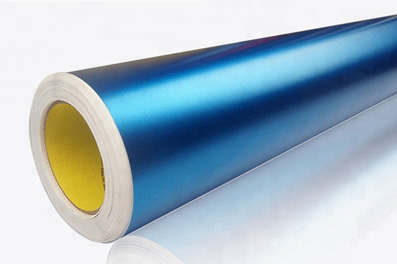 Éraflure glissable de petit pain de Crystal Matte Metallic Blue Vinyl Wrap résistante