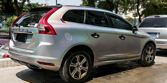 Film calandré polymère de Diamond Silver Glitter Car Wrap auto-adhésif
