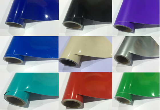 Produit chimique polymère 140gsm résistant de film de vinyle de coupe de couleur de métier de signe