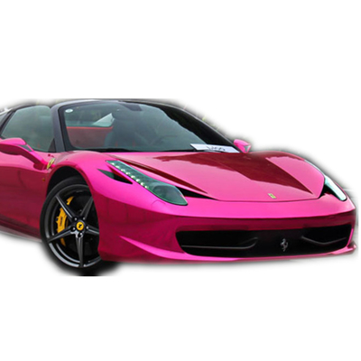 Effet rose étanche à l'humidité libre de miroir d'enveloppe de vinyle de voiture de Chrome de bulle
