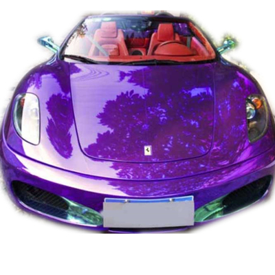 Anti libération UV d'air de Chrome de voiture d'enveloppe pourpre foncée protectrice de vinyle