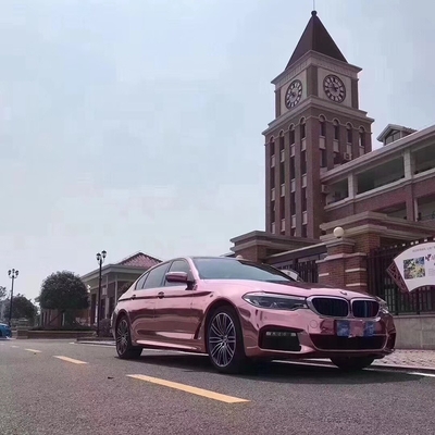 L'individu guérissant la libération d'air d'enveloppe de Rose Gold Chrome Vinyl Car imperméabilisent