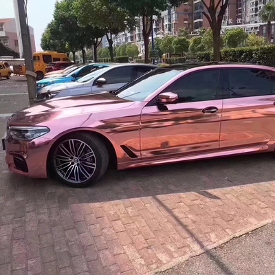 L'individu guérissant la libération d'air d'enveloppe de Rose Gold Chrome Vinyl Car imperméabilisent