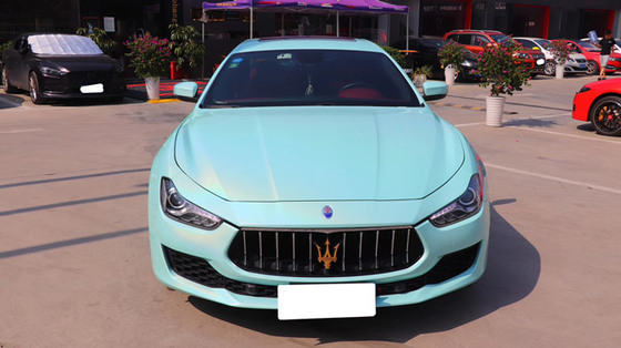 humidité mince de film de vinyle de voiture de Tiffany Blue Vinyl Wrap Film de lustre de 50in résistante
