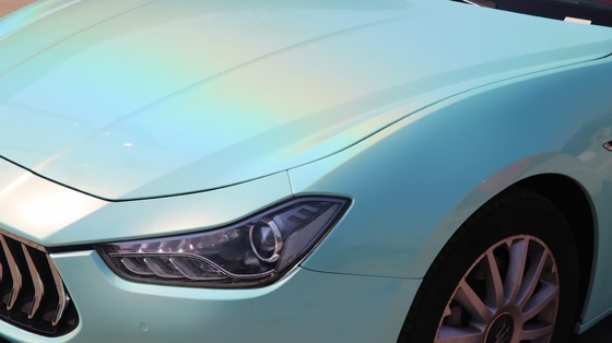 humidité mince de film de vinyle de voiture de Tiffany Blue Vinyl Wrap Film de lustre de 50in résistante