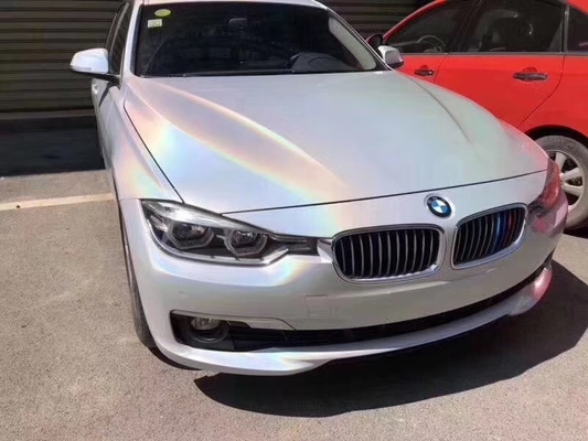 Enveloppe blanche 140gsm de voiture d'étincelle de laser de vinyle d'enveloppe adhésive résistante à la température de voiture