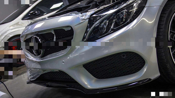 5 ans de longévité de Diamond Glitter Car Wrap Silver d'étincelle de vinyle de largeur de l'enveloppe 1.52m
