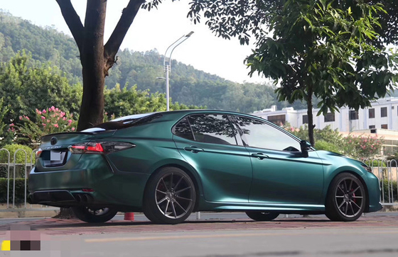 Effet métallique de vert de Matte Car Vinyl Wrap Sapphire de libération d'air de Swipeable