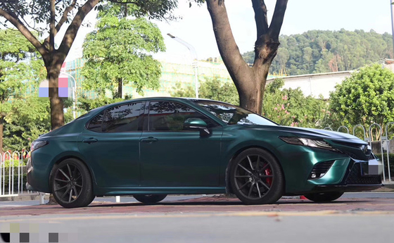 Effet métallique de vert de Matte Car Vinyl Wrap Sapphire de libération d'air de Swipeable