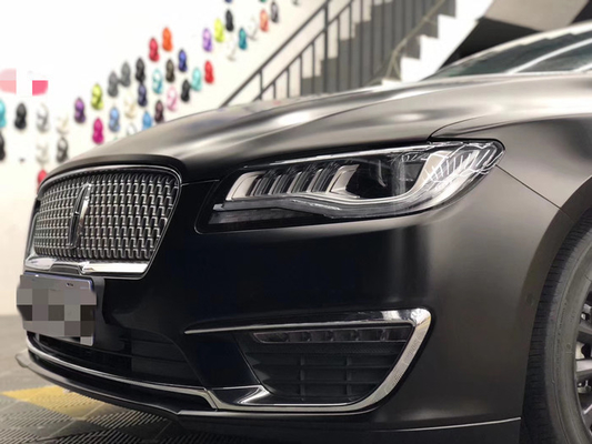 Les peaux libres de bulle noire de Matte Car Vinyl Wrap Removable rayent métallique
