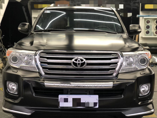 Les peaux rayent Matte Car Vinyl Wrap Roll noir métallique pour des véhicules de secours