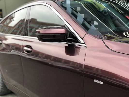 Couleur adhésive acrylique démontable de Rose de noir de Matte Car Vinyl Wrap Metallic