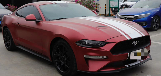 Années libres de longévité de Matte Wine Red Car Wrap de fourgons de bulle métallique de vinyle 5