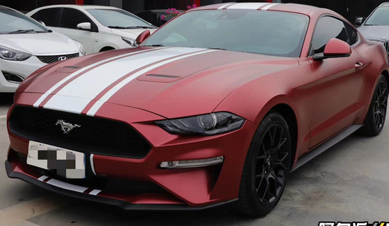 Années libres de longévité de Matte Wine Red Car Wrap de fourgons de bulle métallique de vinyle 5