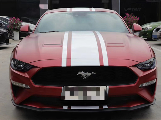 Années libres de longévité de Matte Wine Red Car Wrap de fourgons de bulle métallique de vinyle 5
