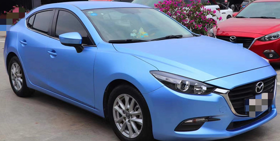 Biens bleus métalliques de Matte Car Vinyl Wrap Film de brouillard se fanant non