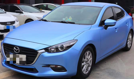 Biens bleus métalliques de Matte Car Vinyl Wrap Film de brouillard se fanant non