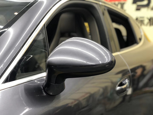 Voiture Gray Vinyl Wrap Wrinkles Elimination foncé à haute brillance 140gsm