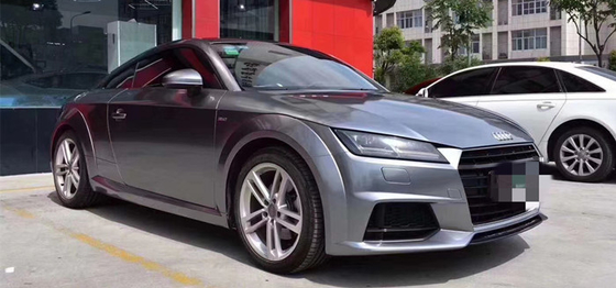 Lustre activé par chaleur en acier titanique Grey Vinyl Wrap métallique de Grey Gloss Car Vinyl Wrap