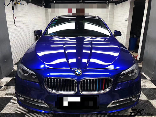 Libération bleue Swipeable d'air d'enveloppe de vinyle de voiture de lustre d'éclat pour la publicité de véhicule