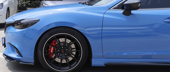 Véhicule à haute brillance extérieur lisse d'enveloppe de voiture enveloppant Abu Dhabi Blue