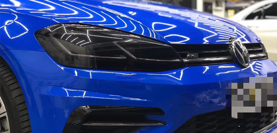 Les remorques le vinyle bleu brillant d'enveloppe de voiture de crème glacée cache l'éraflure 140gsm