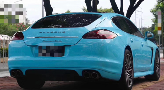 L'enveloppe ultra à haute brillance bleue de voiture de Miami ride librement pour des camions