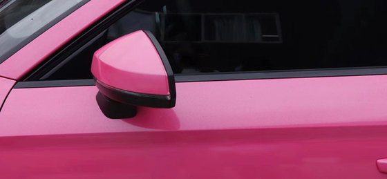 Résistant UV de Rose Red Car Wrap Slidable d'air de libération d'enveloppe à haute brillance de vinyle
