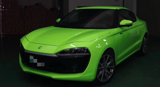 Libération à haute brillance d'air d'enveloppe de voiture de nouveau vinyle vert de Sunproof pour des autobus