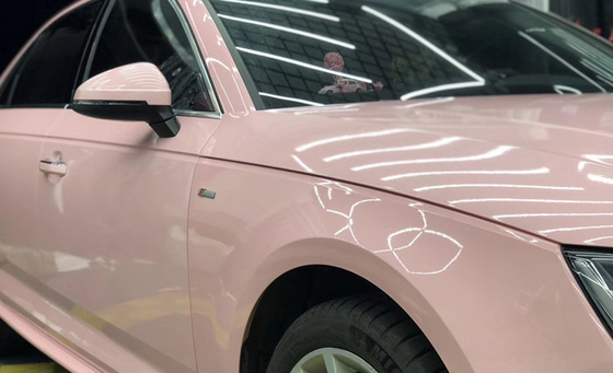 L'acrylique a basé l'enveloppe adhésive Cherry Blossom Pink Car Wrap à haute brillance de film de vinyle
