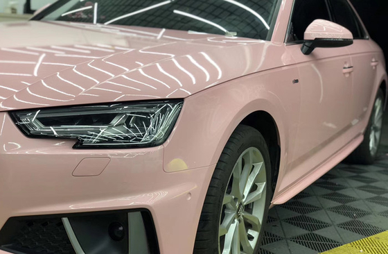 L'acrylique a basé l'enveloppe adhésive Cherry Blossom Pink Car Wrap à haute brillance de film de vinyle