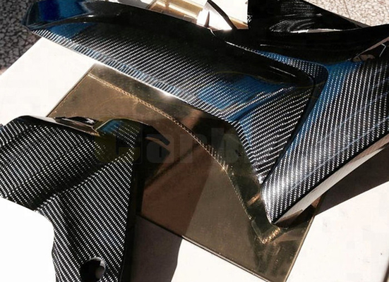 Libération noire extérieure intérieure d'air de petit pain d'enveloppe de vinyle de voiture de fibre du carbone 6D