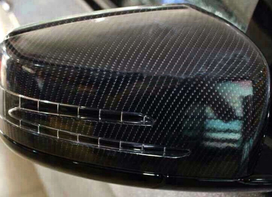 GV libre du carbone 6D de fibre de voiture de vinyle d'enveloppe de bulle glissable noire de petit pain