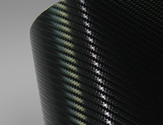 3D a coloré glissable libre de bulle de film d'enveloppe de vinyle de fibre de carbone