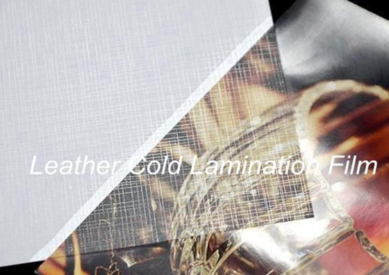 Éraflure de stratification froide de film d'effet en cuir résistante pour la protection d'images