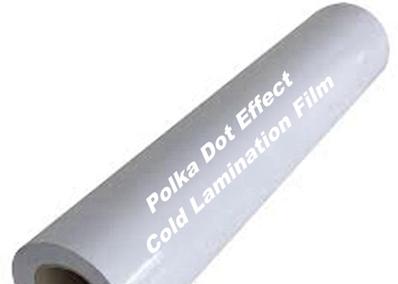 Abrasion de stratification adhésive de petit pain de film de Dot Effect Cold Clear Self de polka résistante