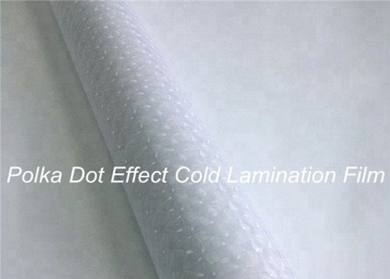 Abrasion de stratification adhésive de petit pain de film de Dot Effect Cold Clear Self de polka résistante