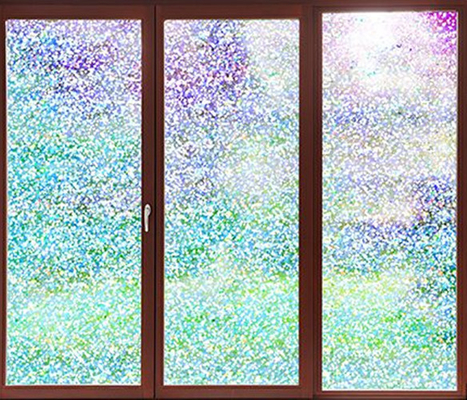 Film de verre de fenêtre décoratif d'écran d'intimité Dots Pattern dichroïque 1.22Mx50M