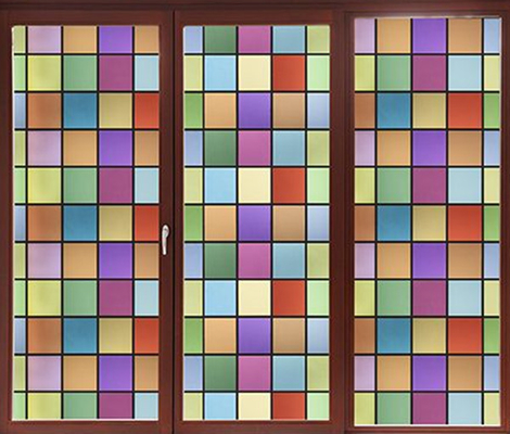 Le film de verre de fenêtre décoratif de Sunproof a coloré le modèle de places
