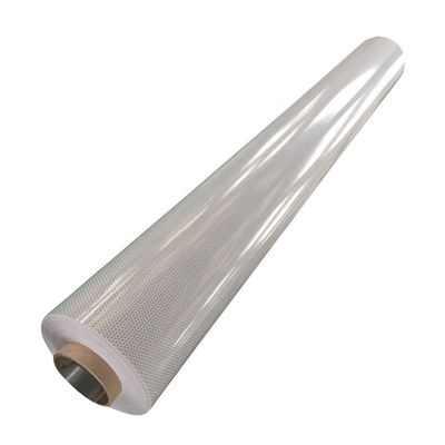 Recouvrement réfléchi blanc de recouvrement prismatique de forte intensité acrylique de poteau de signalisation de PVC