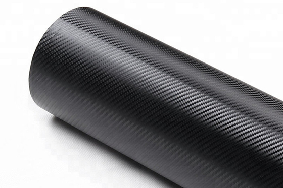 Enveloppe libre 60µM démontables glissables de vinyle de voiture de fibre de carbone du noir 3D de bulle